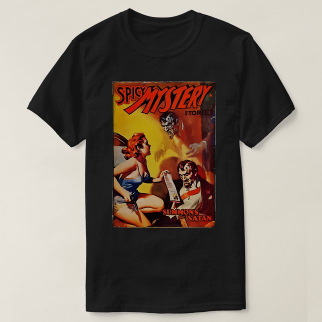 Spicy Mystery Summons für Satan T-Shirt (Design vorne)