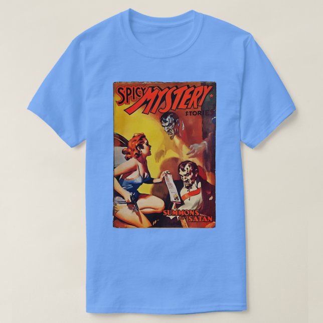 Spicy Mystery Summons für Satan T-Shirt (Design vorne)