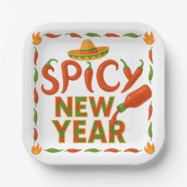 Spicy New Year Pappteller