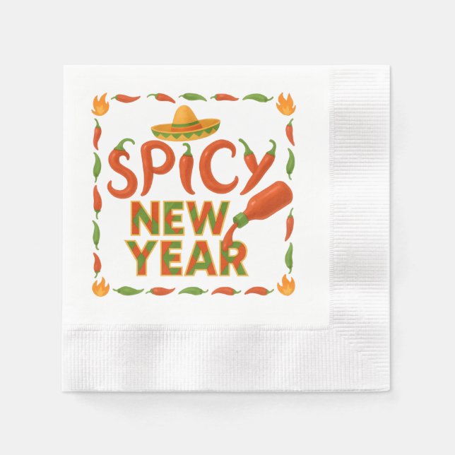 Spicy New Year Serviette (Vorderseite)
