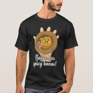 Spicy Pani Puri Hindi Zitat Indien Pakistan Nahrun T-Shirt