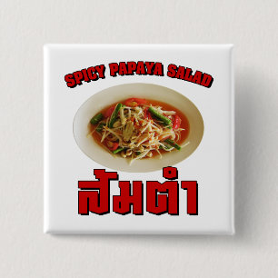 Spicy Papaya Salad [Som Tam] ... Thai Lao Food Button