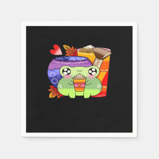 Spicy Pumpkin Latte Fall Season Classic Serviette