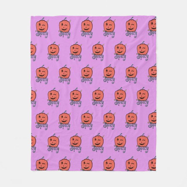 Spicy Pumpkin Spice Fleecedecke (Vorderseite)