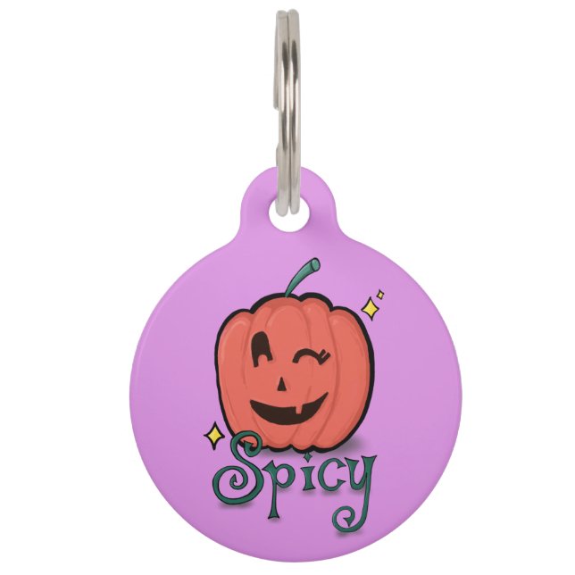 Spicy Pumpkin Spice Haustiermarke (Vorderseite)