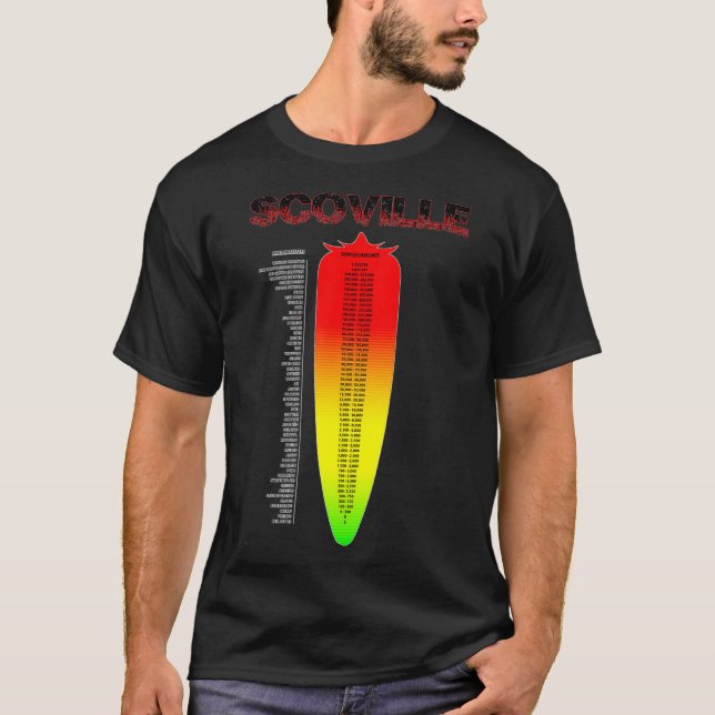 Spicy Scoville Heat Scale T-Shirt (Vorderseite)