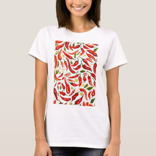 Spicy Style: Roter Chili Frauen T - Shirt