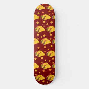 Spicy Tacos und Stars Skateboard