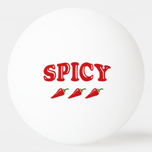 SPICY TISCHTENNISBALL (Vorderseite)
