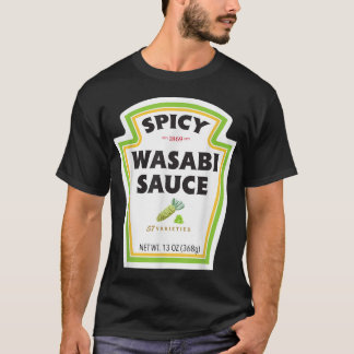 Spicy Wasabi Sauce Flaschenetikett Funny Halloween T-Shirt