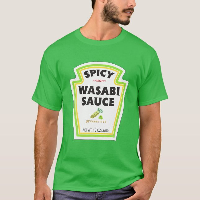 Spicy Wasabi Sauce Halloween KostümMatching Coup T-Shirt (Vorderseite)