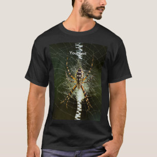 Spider auf seiner Web-Fotografie personalisieren T-Shirt