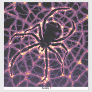 Spider Cosmic Web, Halloween Galaxie der Horror Aufkleber
