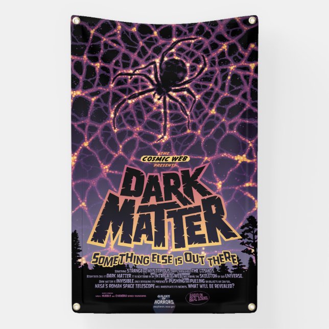 Spider Cosmic Web, Halloween Galaxie der Horror Banner (Vertikal)