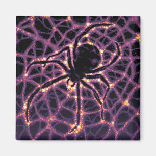 Spider Cosmic Web, Halloween Galaxie der Horror Magnet