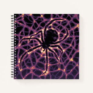 Spider Cosmic Web, Halloween Galaxie der Horror Notizbuch