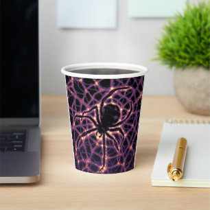 Spider Cosmic Web, Halloween Galaxie der Horror Pappbecher