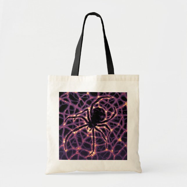 Spider Cosmic Web, Halloween Galaxie der Horror Tragetasche (Vorne)