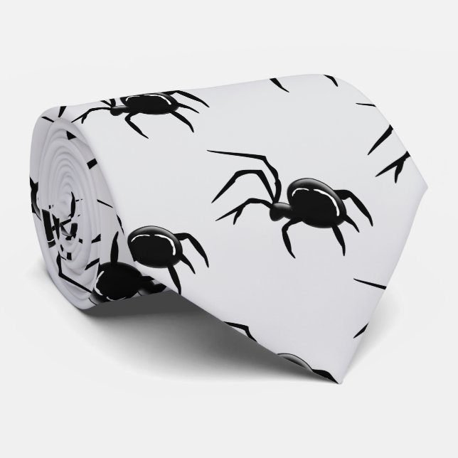 Spider Design Krawatte (Gerollt)