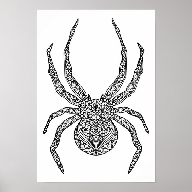 Spider Doodle 2 Poster (Vorne)