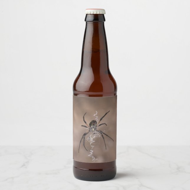 Spider-Flasche-Etikett Bierflaschenetikett (Vorderseite)