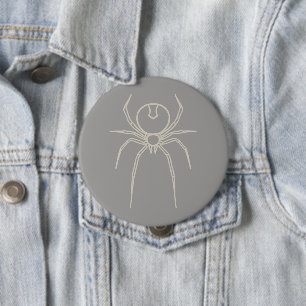 Spider - Ghost Gray und Bone White Button