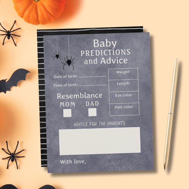 Spider Halloween Baby Shower Vorhersagen & Ratschl (Spider Halloween Baby Shower Predictions & Advice)
