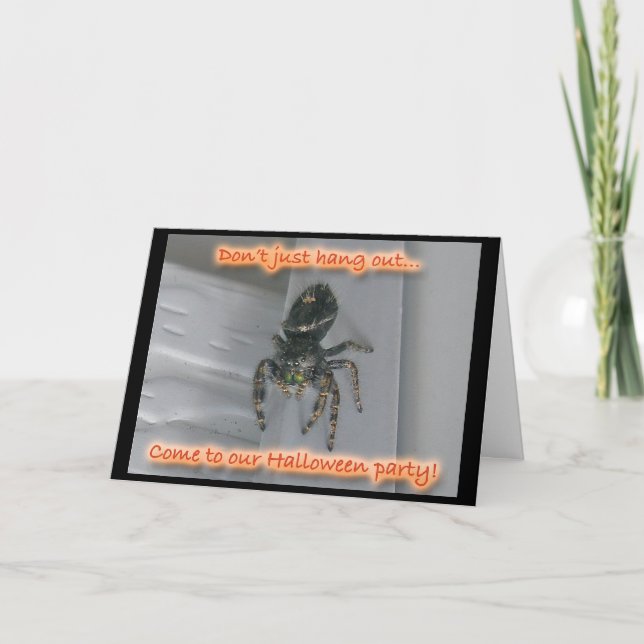 Spider Halloween Einladung (Vorderseite)