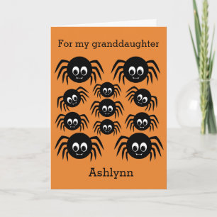 Spider Halloween Grandtochter Karte