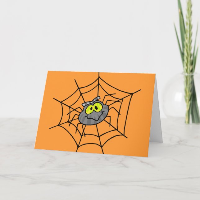 Spider Halloween-Karte Karte (Vorderseite)
