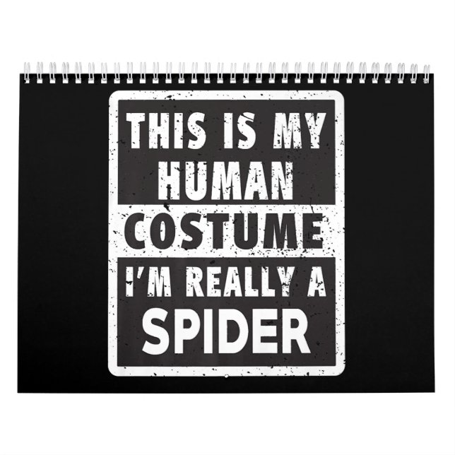 Spider Halloween Kostüm Funny Spider Kostümgeschen Kalender (Titelbild)