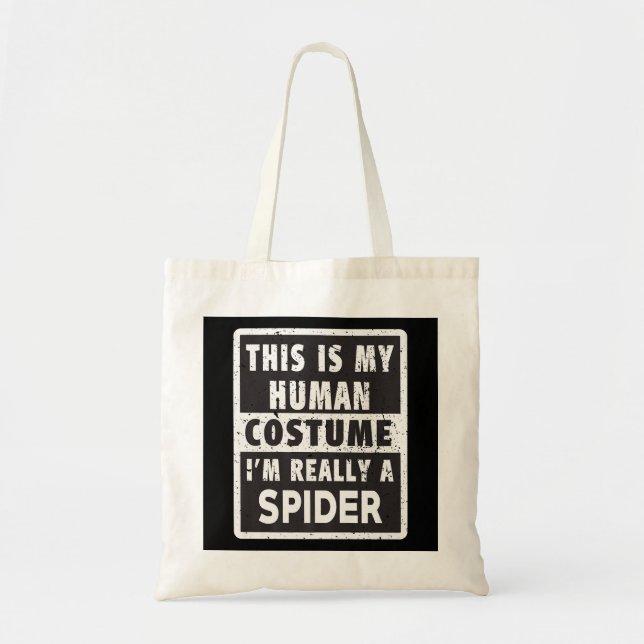 Spider Halloween Kostüm Funny Spider Kostümgeschen Tragetasche (Vorne)