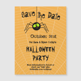 Spider Halloween-Party Save the Date Magnetkarte