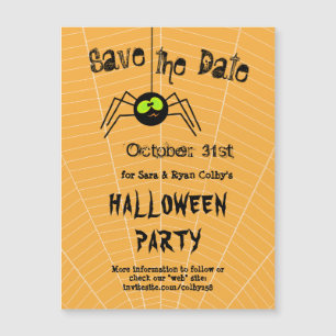 Spider Halloween-Party Save the Date Magnetkarte