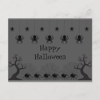 Spider Halloween Postcard Postkarte