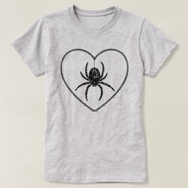 Spider Heart T - Shirt (Design vorne)
