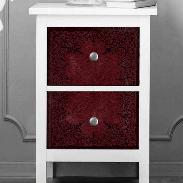 Spider Hexe | Dark Red Fantasy Spiderweb Geblüht Seidenpapier (Von Creator hochgeladen)