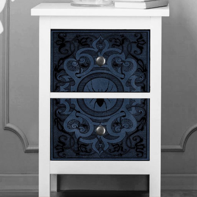 Spider Hexe | Dusty Slate Blue Spiderweb Geblüht Seidenpapier (Von Creator hochgeladen)