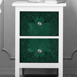 Spider Hexe | Emerald Green Spiderweb Geblüht Seidenpapier