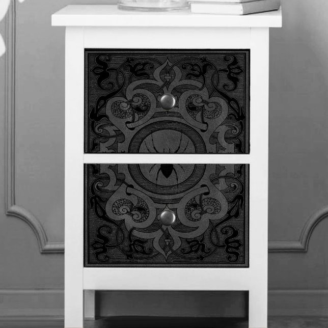 Spider Hexe | Graue Fantasy Spiderweb Geblüht Seidenpapier (Von Creator hochgeladen)