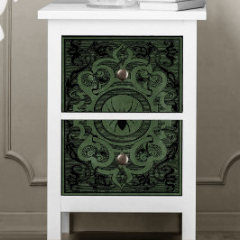 Spider Hexe | Sage Green Spiderweb Geblüht Seidenpapier