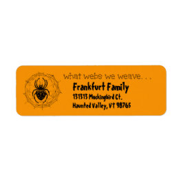 Spider im Web erinnert uns an unsere Webs