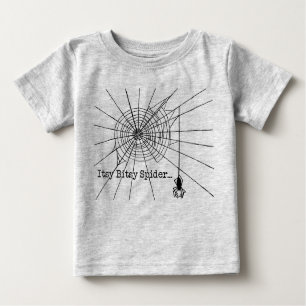 Spider in einem Web-Gothic Halloween Baby T-shirt