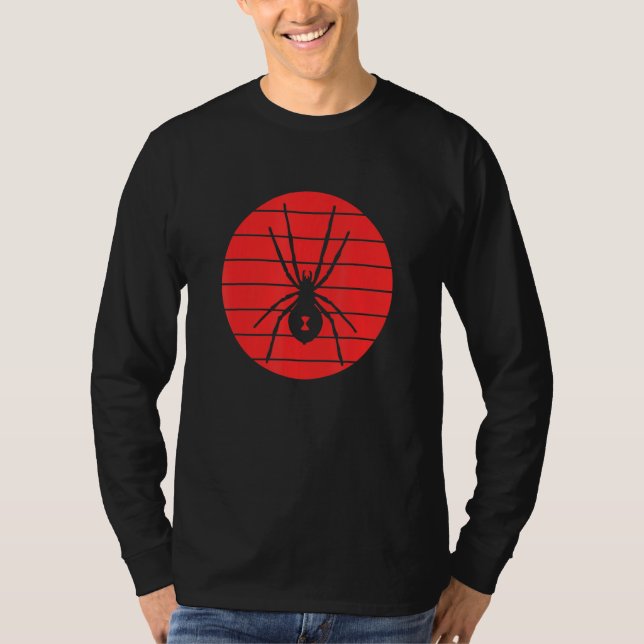 Spider in Red Circle T-Shirt (Vorderseite)