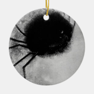 Spider lächeln von Odilon Redon, Vintages Hallowee Keramikornament