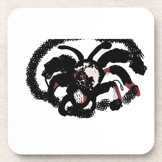 Spider latte joy getränkeuntersetzer (Vorderseite)