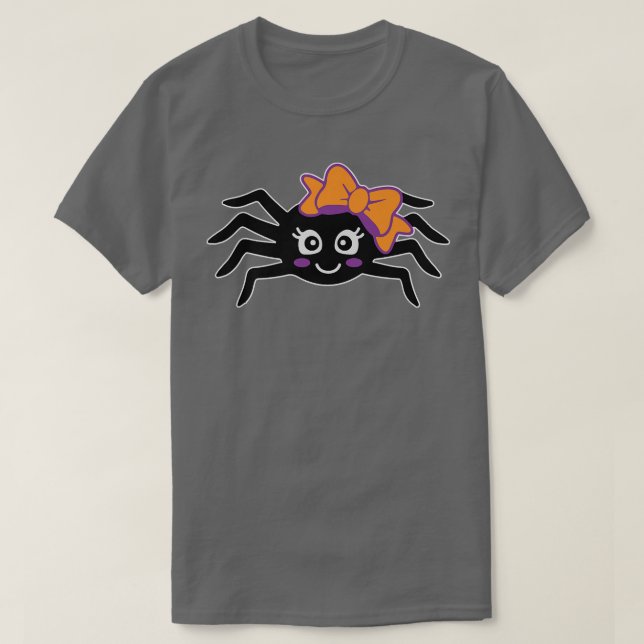 Spider Lazy Halloween Kostüm Süße Tier Insekt T-Shirt (Design vorne)