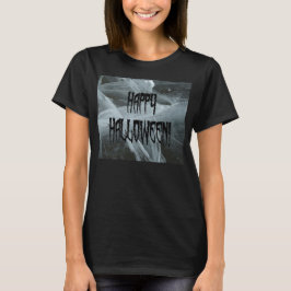 Spider Leg Halloween Eerie Background Ladys T-Shir T-Shirt
