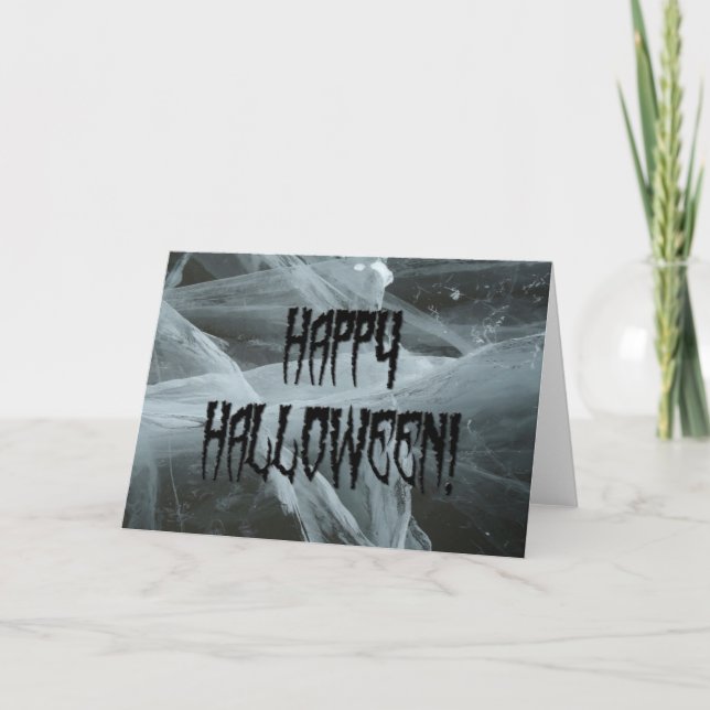 Spider Leg Halloween und Eerie Background Card Karte (Vorderseite)