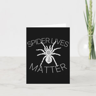 Spider Lives Problem Funny Insect Meme T Shirt Karte